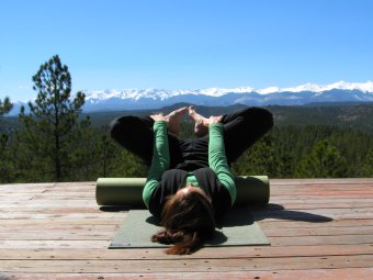 Bound Angle Pose on a Foam Roller